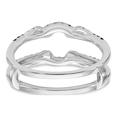 14K White Gold 1/3 ct tw Diamond Guard Ring – view 6