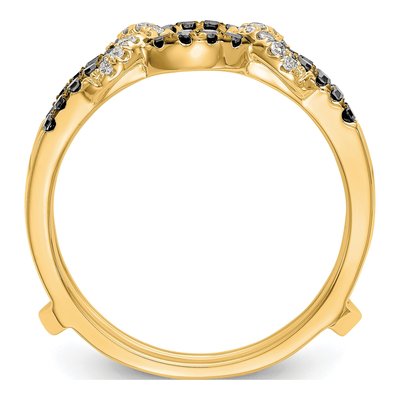 14K Yellow Gold 1/3 ct tw Diamond Guard Ring – view 2