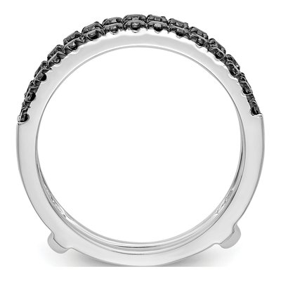 14K White Gold 1/2 ct tw Diamond Guard Ring – view 3