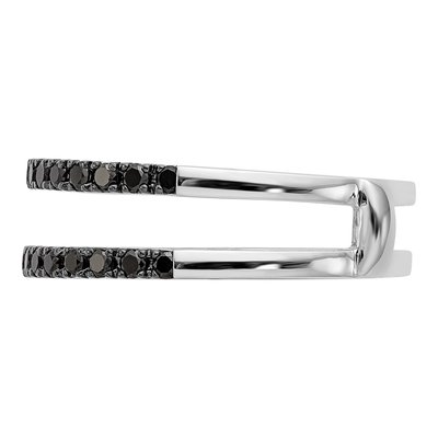 14K White Gold 1/2 ct tw Diamond Guard Ring – view 4