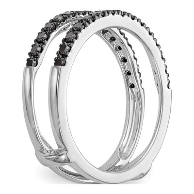14K White Gold 1/2 ct tw Diamond Guard Ring – view 7