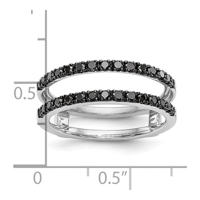 14K White Gold 1/2 ct tw Diamond Guard Ring – view 8