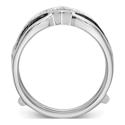 14K White Gold 3/4 ct tw Diamond Guard Ring – view 3