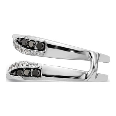 14K White Gold 3/4 ct tw Diamond Guard Ring – view 4