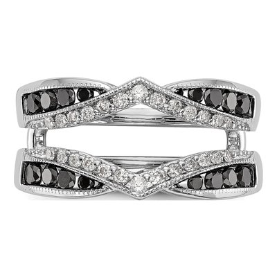 14K White Gold 3/4 ct tw Diamond Guard Ring – view 5