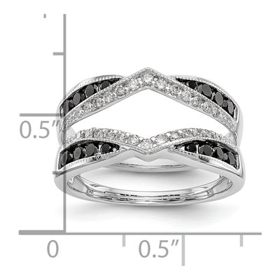14K White Gold 3/4 ct tw Diamond Guard Ring – view 8
