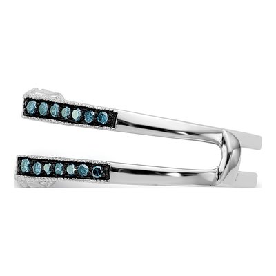 14K White Gold 1/4 ct tw Diamond Guard Ring – view 4