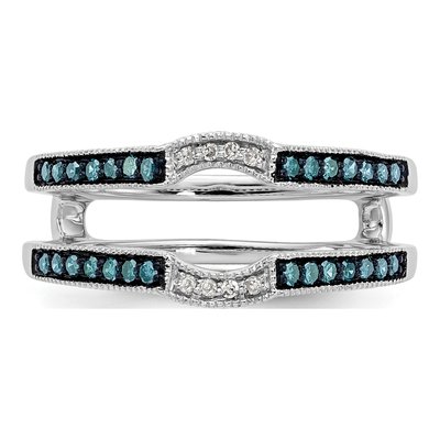 14K White Gold 1/4 ct tw Diamond Guard Ring – view 5