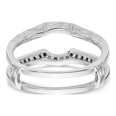 14K White Gold 1/4 ct tw Diamond Guard Ring – view 6