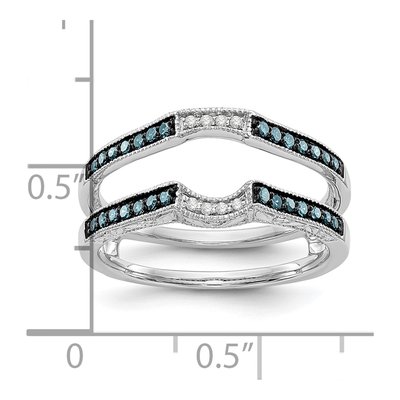 14K White Gold 1/4 ct tw Diamond Guard Ring – view 8