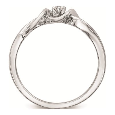14K White Gold 1/20 ct tw Diamond Promise Engagement Ring – view 2