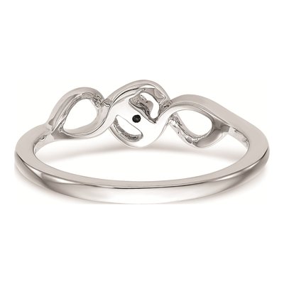 14K White Gold 1/20 ct tw Diamond Promise Engagement Ring – view 5