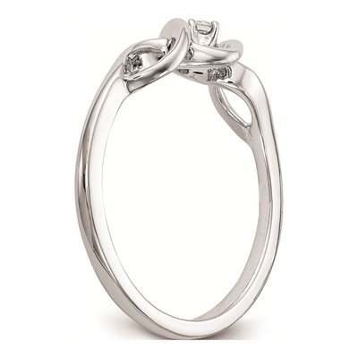 14K White Gold 1/20 ct tw Diamond Promise Engagement Ring – view 6