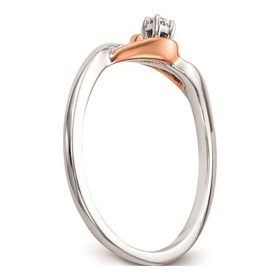 14K Two-Tone Gold 1/20 ct tw Diamond Promise Engagement Ring – view 6