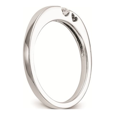 14K White Gold 1/10 ct tw Diamond First Promise Engagement Ring – view 6