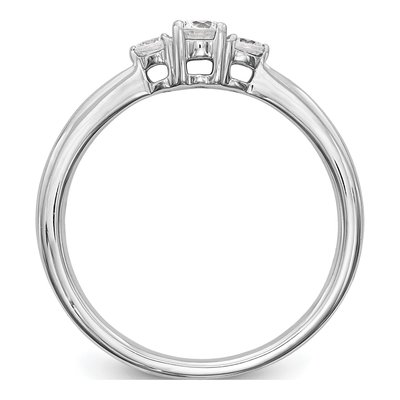 14K White Gold Engagement Ring Mounting – view 3