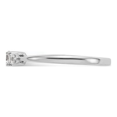 14K White Gold Engagement Ring Mounting – view 4