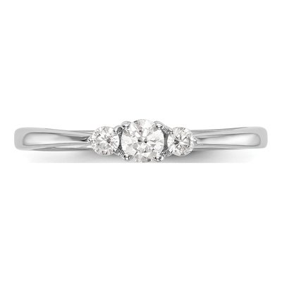 14K White Gold Engagement Ring Mounting – view 6