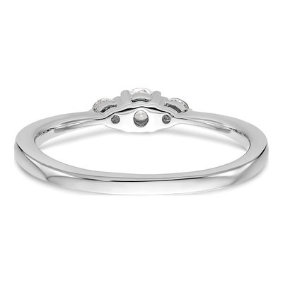 14K White Gold Engagement Ring Mounting – view 7