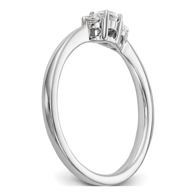 14K White Gold Engagement Ring Mounting – view 8