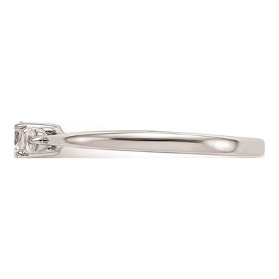 14K White Gold 1/4 ct tw Diamond First Promise 3-Stone Engagement Ring – view 4