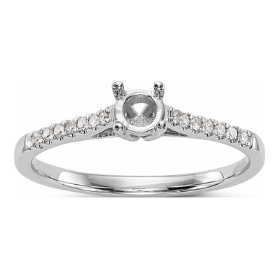 14K White Gold 1/5 ct tw Diamond Natural Promise Engagement Ring – view 8