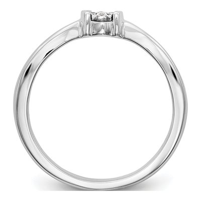 14K White Gold Engagement Ring Mounting – view 2