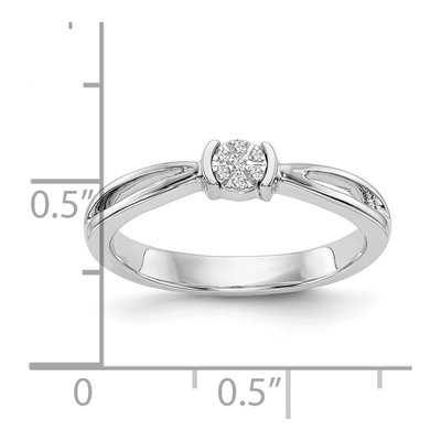 14K White Gold Engagement Ring Mounting – view 4