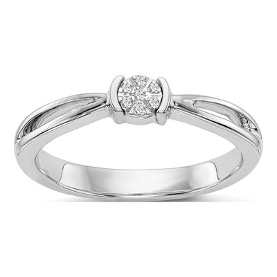 14K White Gold Engagement Ring Mounting