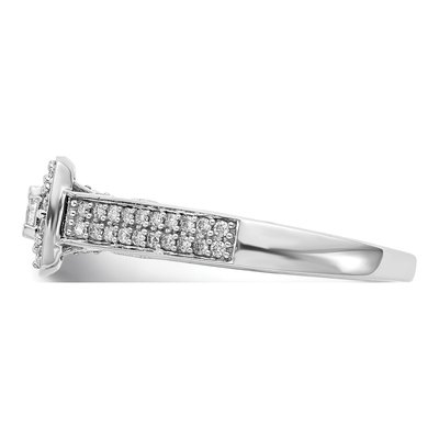 14K White Gold 0.47 ct tw Diamond Promise Engagement Ring – view 3