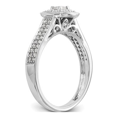 14K White Gold 0.47 ct tw Diamond Promise Engagement Ring – view 6