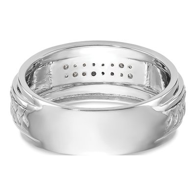 Men's 14K White Gold 1/8 ct tw Diamond Wedding Band – view 5
