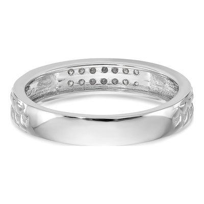 10K White Gold Diamond Trio Wedding Band Set – view 5