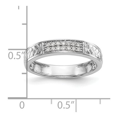10K White Gold Diamond Trio Wedding Band Set – view 7