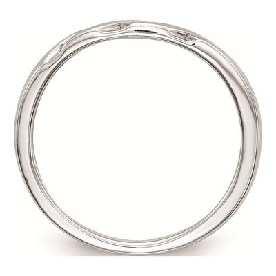 14K White Gold Diamond Trio Wedding Band Set – view 3