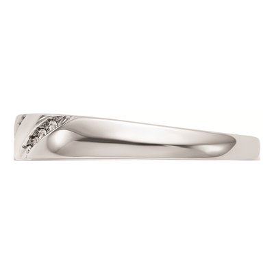 14K White Gold Diamond Trio Wedding Band Set – view 4