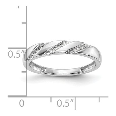 14K White Gold Diamond Trio Wedding Band Set – view 8