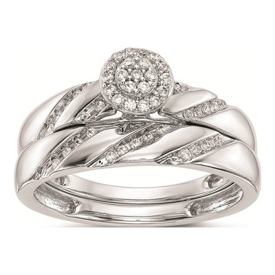 10K White Gold 1/6 ct tw Diamond Halo Engagement Ring – view 8