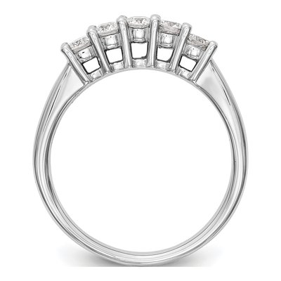 14K White Gold 1 ct tw Lab-Grown Diamond 5-Stone Ring – view 3