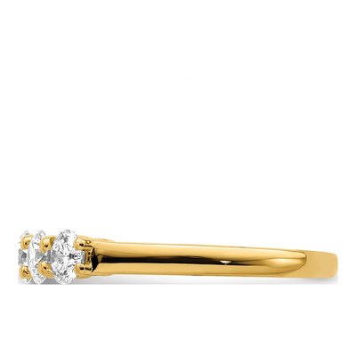 14K Yellow Gold 1 1/3 ct tw Lab-Grown Diamond 5-Stone Ring – view 4