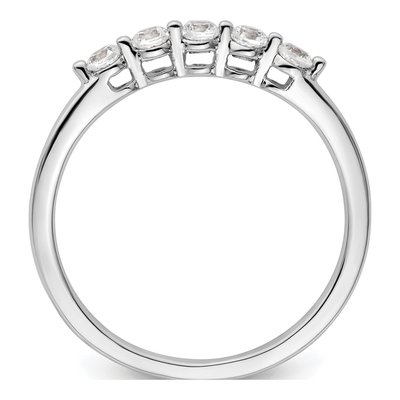 14K White Gold 1/4 ct tw Lab-Grown Diamond 5-Stone Ring – view 3