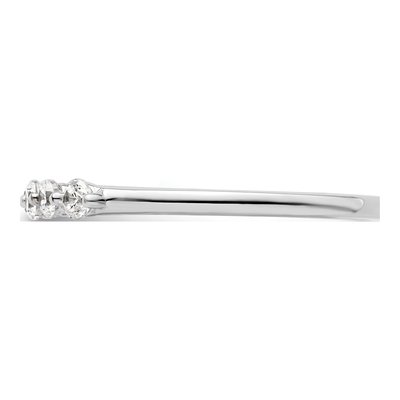 14K White Gold 1/4 ct tw Lab-Grown Diamond 5-Stone Ring – view 4