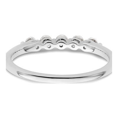 14K White Gold 1/4 ct tw Lab-Grown Diamond 5-Stone Ring – view 6