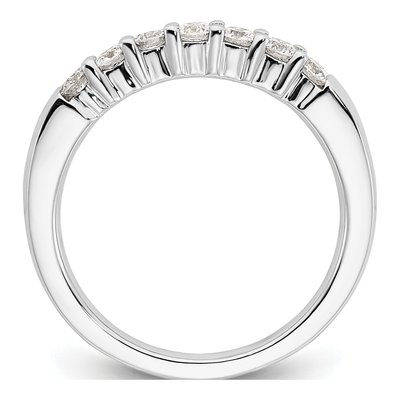 14K White Gold 1/2 ct tw Lab-Grown Diamond Fashion Wedding Band – view 2