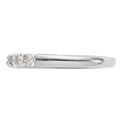 14K White Gold 3/4 ct tw Lab-Grown Diamond Seven Wedding Band – view 5