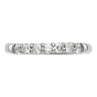 14K White Gold 3/4 ct tw Lab-Grown Diamond Seven Wedding Band – view 6