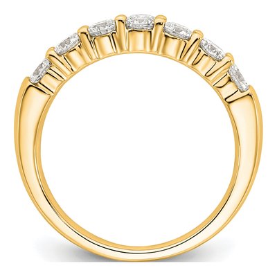 14K Yellow Gold 1.05 ct tw 7-Stone Diamond Wedding Band – view 2