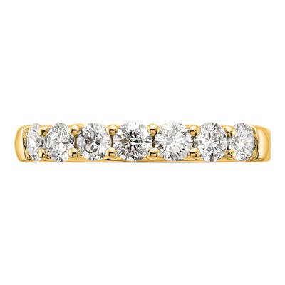 14K Yellow Gold 1.05 ct tw 7-Stone Diamond Wedding Band – view 3