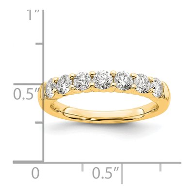 14K Yellow Gold 1.05 ct tw 7-Stone Diamond Wedding Band – view 4
