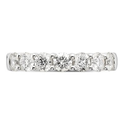 14K White Gold 1 5/8 ct tw Lab-Grown Diamond Anniversary Wedding Band – view 4